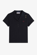 Fred Perry Amy Winehouse Pocket Detail Polo Shirt Black