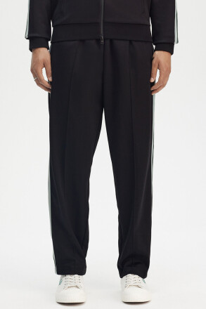 Fred Perry Two Colour Tape Track Pants Black