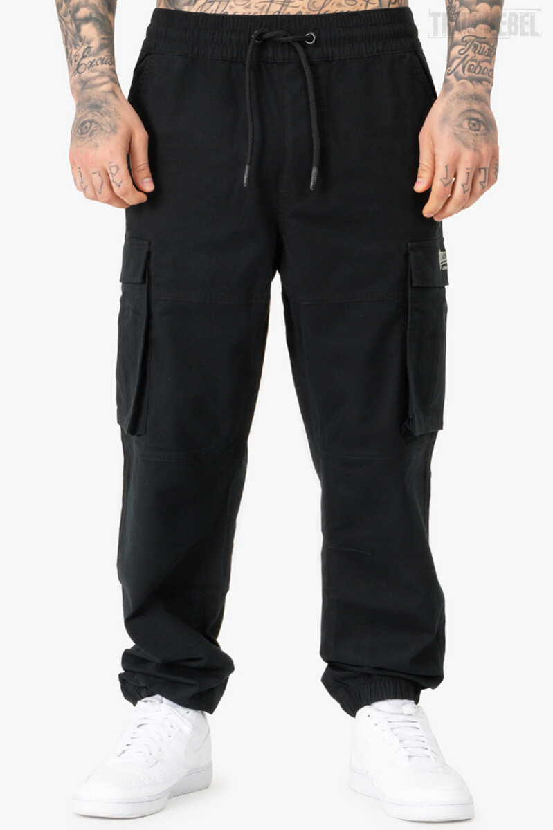 Lonsdale Mickley Cargo Pants Black Grey