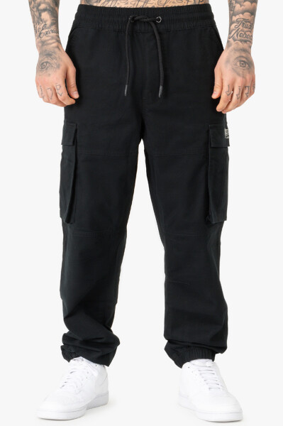 Lonsdale Mickley Cargo Pants Black Grey