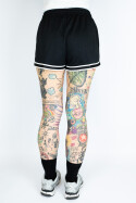True Rebel Ladies Mesh Shorts Black