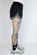 True Rebel Ladies Mesh Shorts Black