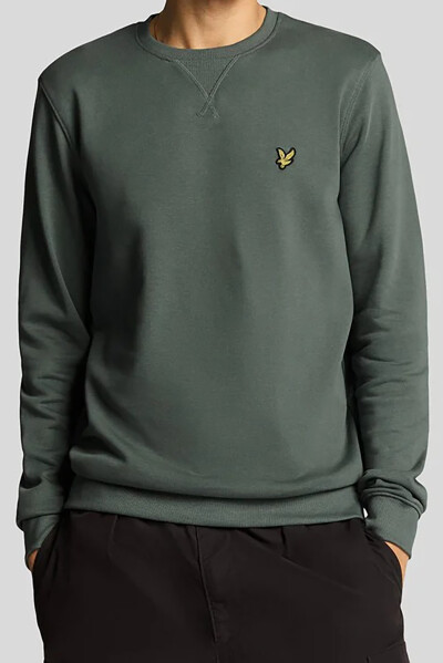 Lyle & Scott Crew Neck Sweater Green Mercurial