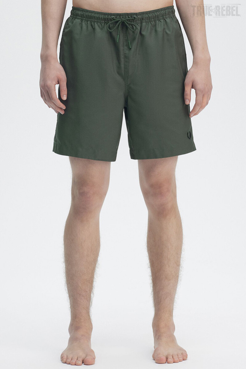 Fred Perry Classic Swimshorts Court Green Black