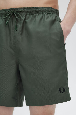 Fred Perry Classic Swimshorts Court Green Black