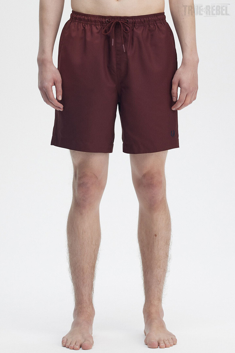 Fred Perry Classic Swimshorts Oxblood Navy