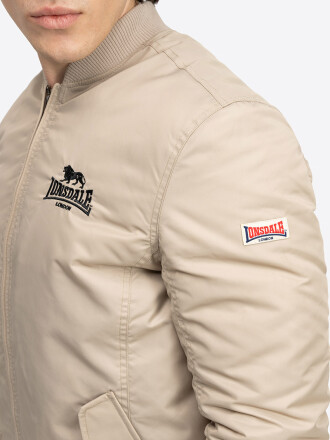 Lonsdale Tern Hill Bomber Jacket Sand L