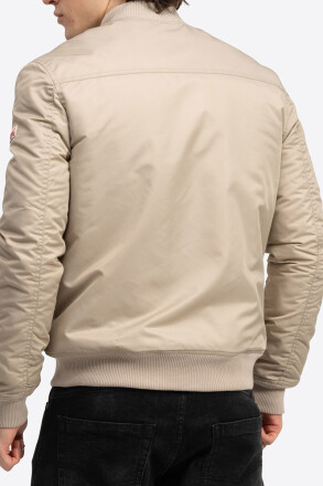 Lonsdale Tern Hill Bomber Jacket Sand L