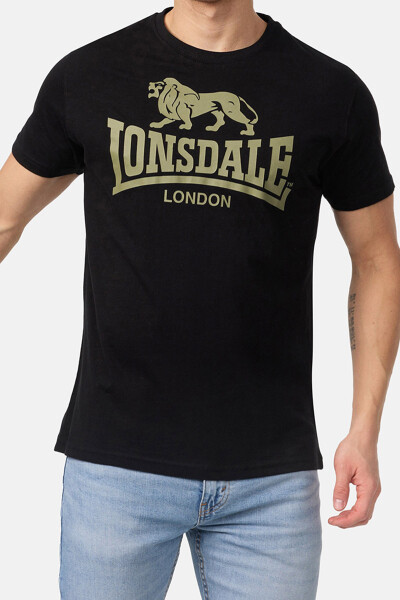 Lonsdale Logo T-Shirt Black Olive