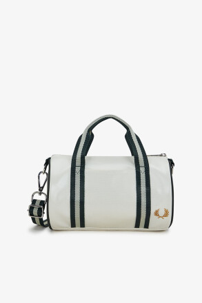 Fred Perry Classic Mini Barrel Bag Ecru Nightgreen