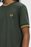 Fred Perry Twin Tipped T-Shirt Court Green Honeycomb