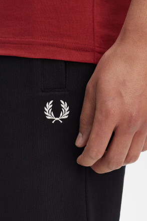 Fred Perry Classic Sweatshorts Black White