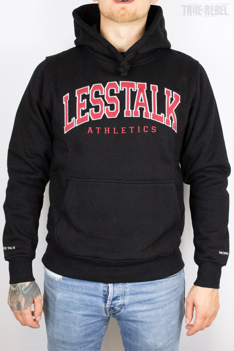 Less Talk College Hoodie Black box