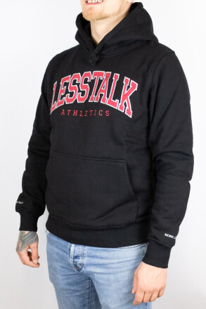 Less Talk College Hoodie Black