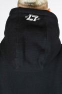 Less Talk College Hoodie Black