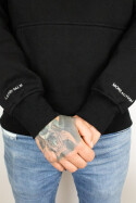 Less Talk College Hoodie Black