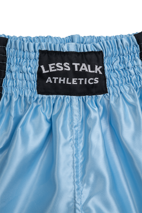 Less Talk Muay Thai Shorts All Baby Blue