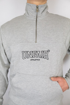 Unfair Athletics Stands Halfzip Light Grey