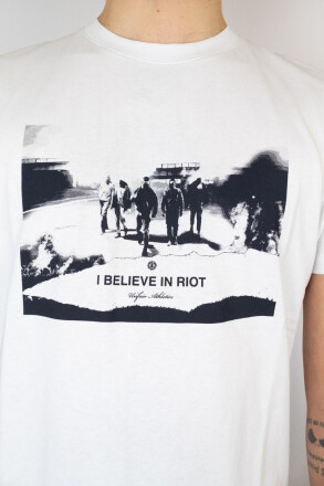 Unfair Athletics I believe in Riot T-Shirt White