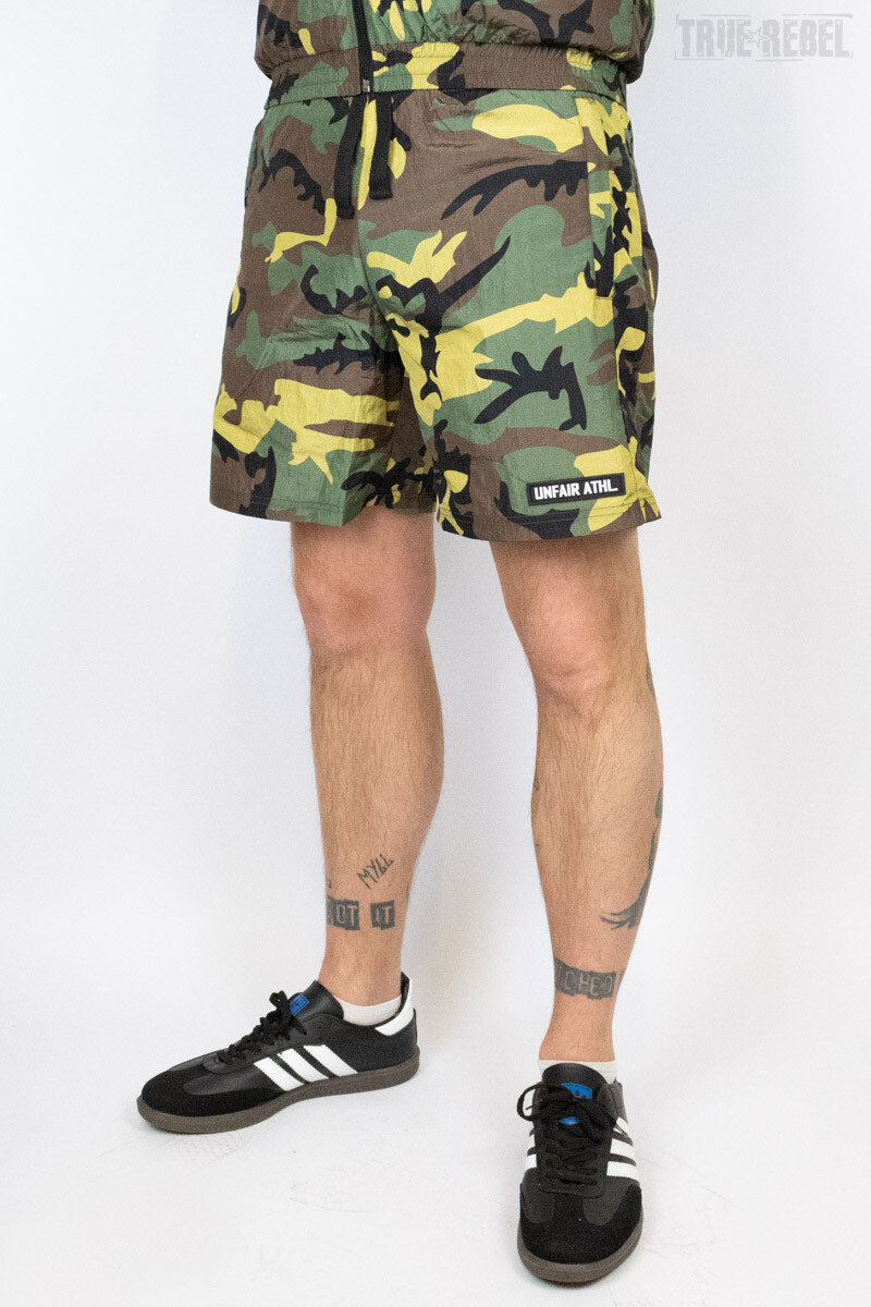 Unfair Athletics DMWU Crushed Jungle Camo Shorts