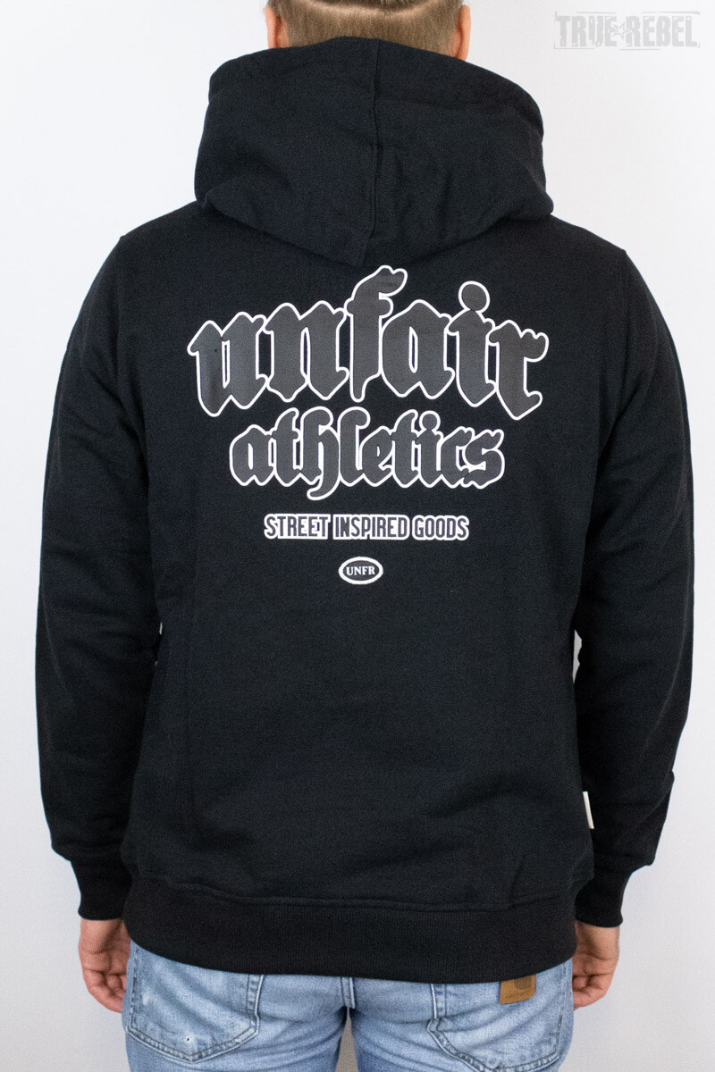 Unfair Athletics Inspired Easy Fit Hoodie Black