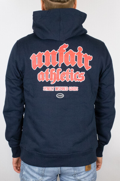 Unfair Athletics Inspired Easy Fit Hoodie Navy