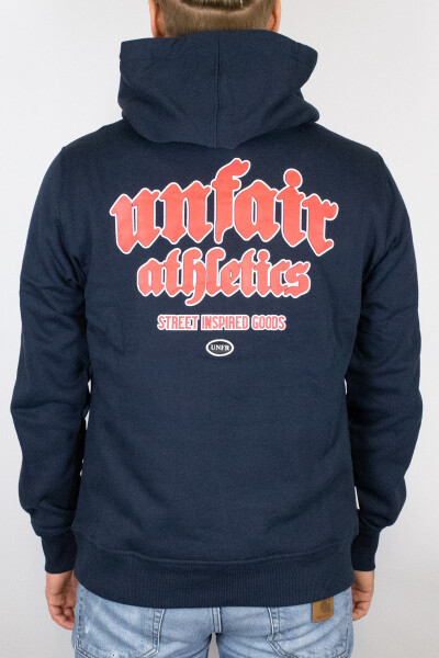 Unfair Athletics Inspired Easy Fit Hoodie Navy 2XL