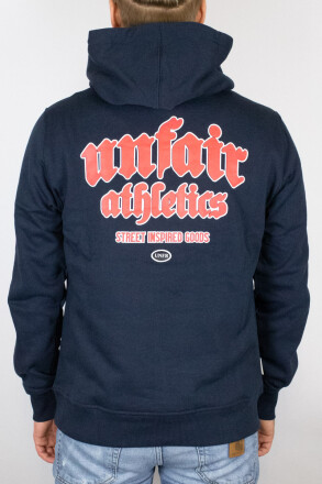 Unfair Athletics Inspired Easy Fit Hoodie Navy 2XL