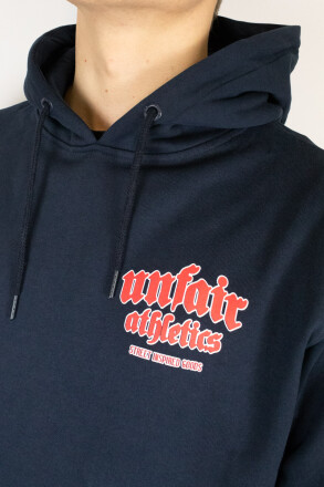 Unfair Athletics Inspired Easy Fit Hoodie Navy 2XL