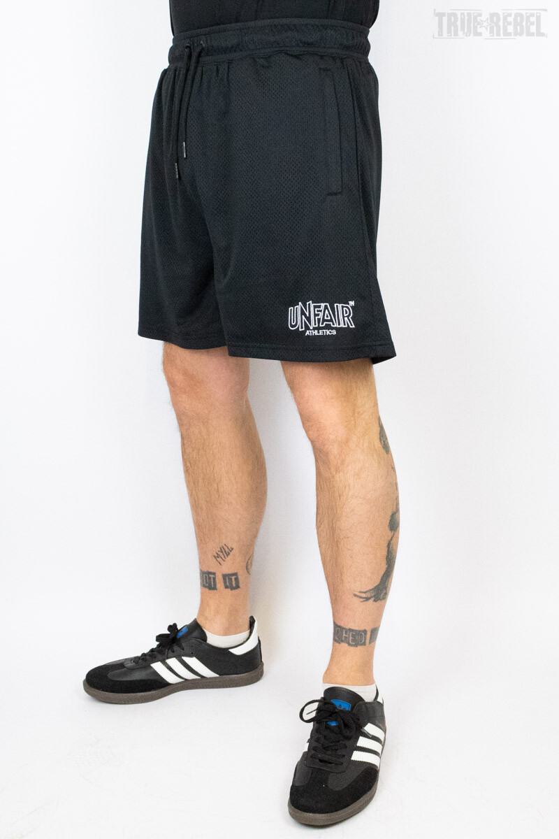 Unfair Athletics Classic Label Mesh Shorts Black