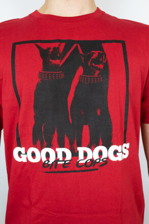 True Rebel T-Shirt Good Dogs Cherry Red