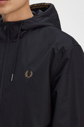 Fred Perry Hooded Brentham Jacket Black