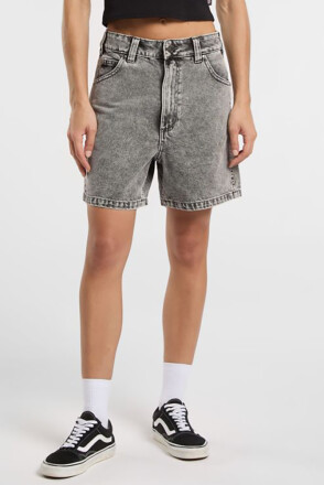 Dickies Ladies Denim Shorts Light Gray Wash 25