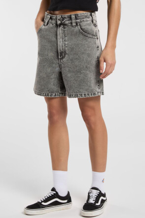 Dickies Ladies Denim Shorts Light Gray Wash 25
