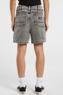 Dickies Ladies Denim Shorts Light Gray Wash 25