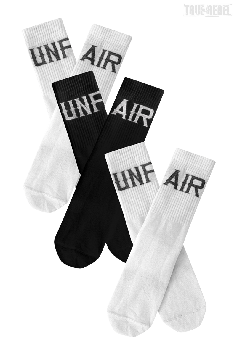 Unfair Athletics Basic Socks Black White (3 Pack)