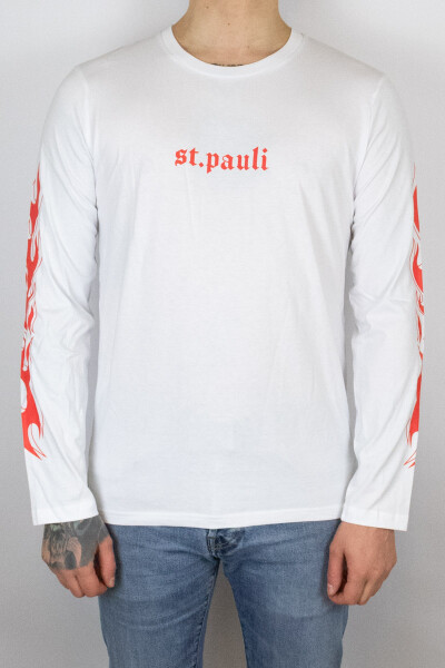 Ur So Cool Flame Longsleeve White