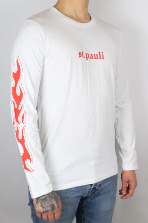 Ur So Cool Flame Longsleeve White