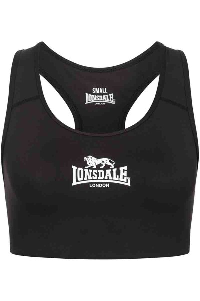 Lonsdale Ladies Wardour Sports Bra Black White