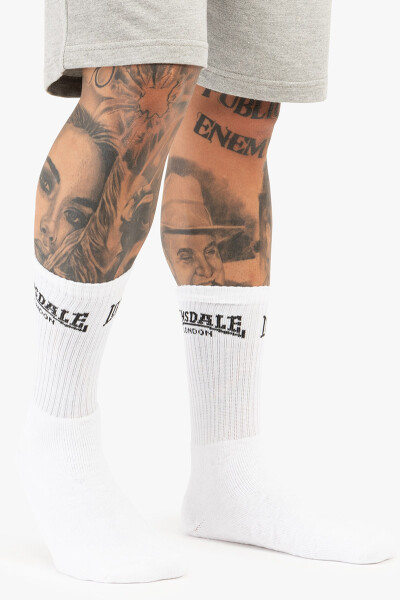 Lonsdale Gilbert Socks White (6 Pack)