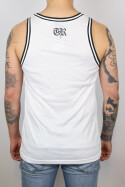 True Rebel Mesh Tank FCK NZS Outline White