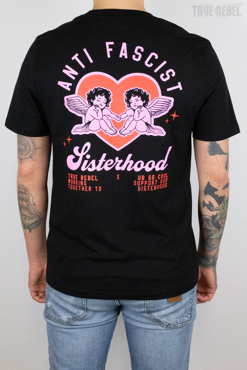 TRUE REBEL X UR SO COOL Sisterhood Solishirt Black