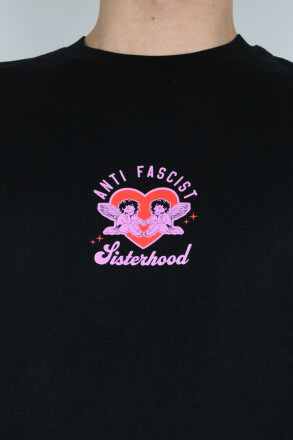 TRUE REBEL X UR SO COOL Sisterhood Solishirt Black