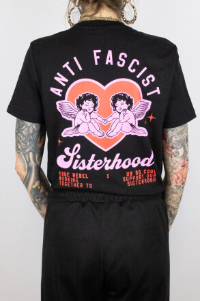 TRUE REBEL X UR SO COOL Sisterhood Solishirt Black