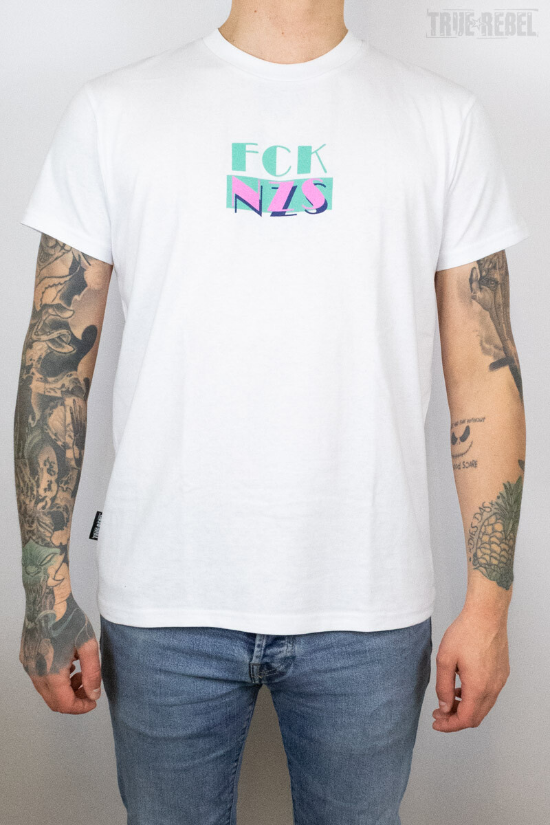True Rebel T-Shirt FCK NZS Florida Central White