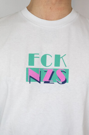 True Rebel T-Shirt FCK NZS Florida Central White