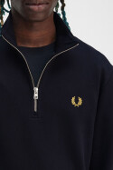 Fred Perry Halfzip Sweater Navy Ecru