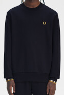 Fred Perry Crew Neck Sweater Navy Ecru
