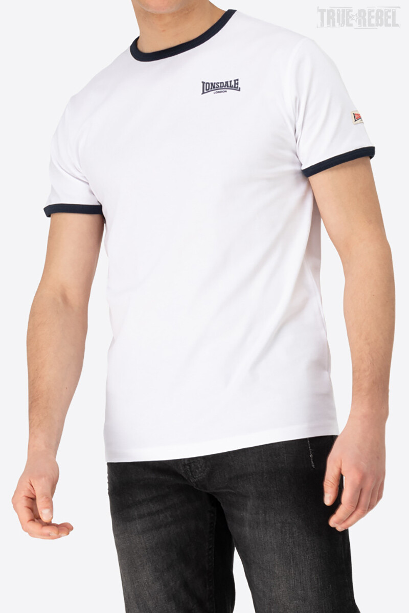 Lonsdale Trelill T-Shirt White Navy