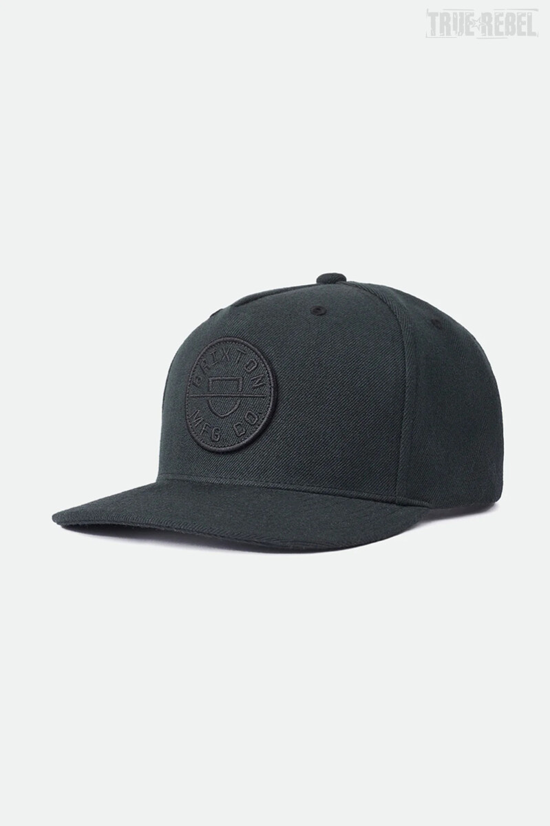 Brixton Crest Snapback Cap Black